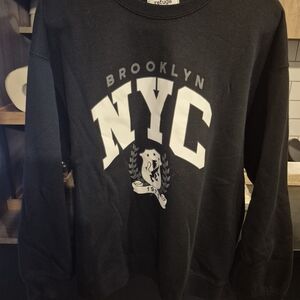 Refuge Black Brooklyn NYC Women's Crewneck Sweater
